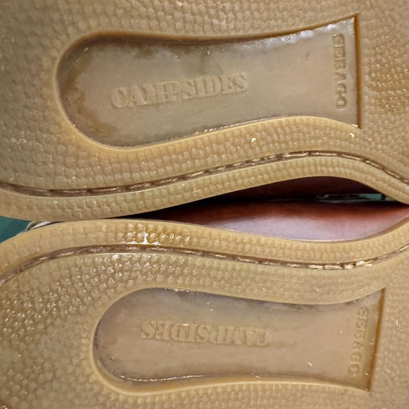 Sebago Campsides Size 9.5M Brown Leather Scout Camp Moc - Picture 9 of 9